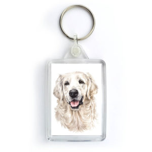 Golden Retriever Dog Keyring (KRG-199)