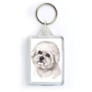 Bichon Frise Dog Keyring (KRG-203)