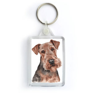 Airedale Terrier Dog Keyring (KRG-205)