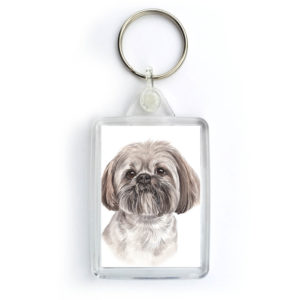 Lhasa Apso Dog Keyring (KRG-207)