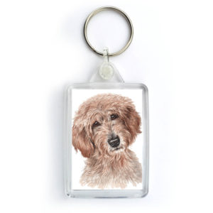Labradoodle Dog Keyring (KRG-210)