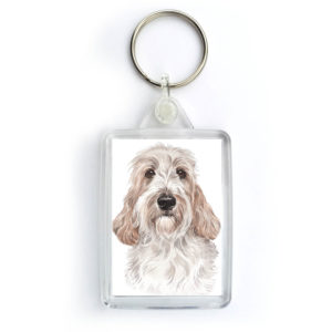 Petit Basset Griffon Vendeen Dog Keyring (KRG-214)
