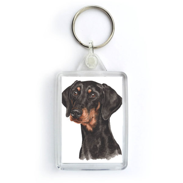 Doberman Dog Keyring (KRG-222)