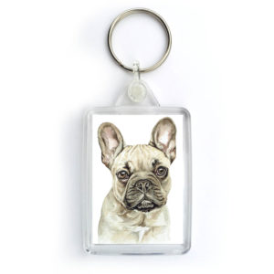 French Bulldog Fawn Dog Keyring (KRG-229)
