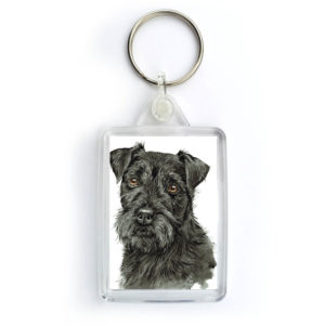 Patterdale Terrier Dog Keyring (KRG-233)