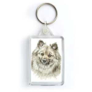German Spitz Dog Keyring (KRG-237)