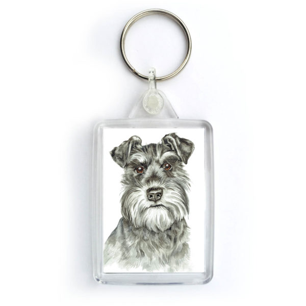 Schnauzer Dog Key Ring KRG-262