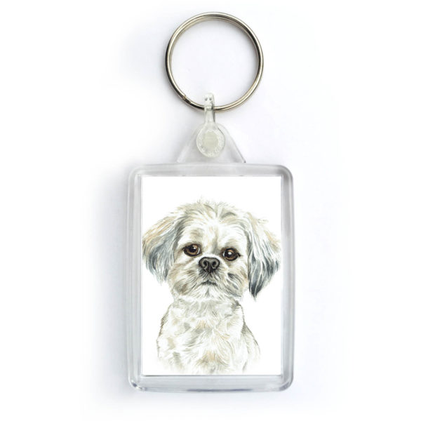 Lhasa Apso Dog Keyring (KRG-264)