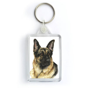 German Shepherd Dog Keyring (KRG-28)