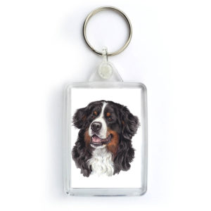 Bernese Mountain Dog Dog Keyring (KRG-39)