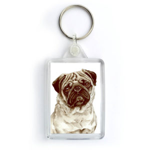 Pug Dog Keyring (KRG-78)