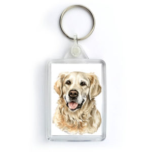 Golden Retriever Dog Keyring (KRG-92)