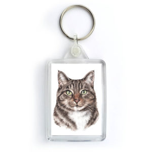 Tabby Cat Keyring (KRG-EC11)