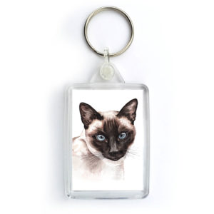 Siamese Cat Keyring (KRG-EC12)
