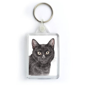Black Cat Keyring (KRG-EC14)