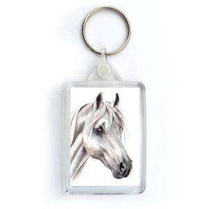 White Horse Keyring (KRG-EQ01)
