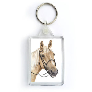 Palomino Horse Keyring (KRG-EQ04)