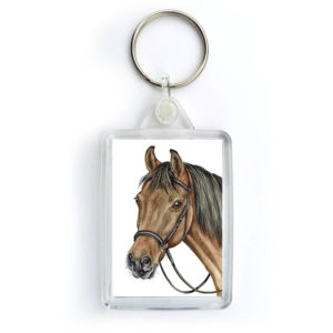 Bay Horse Keyring (KRG-EQ05)