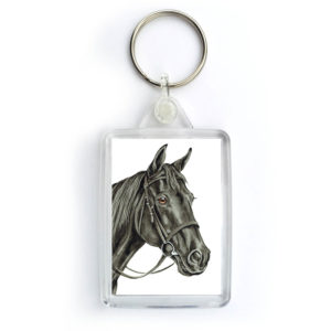 Black Horse Keyring (KRG-EQ06)