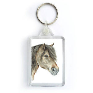 Shetland Pony Keyring (KRG-EQ09)