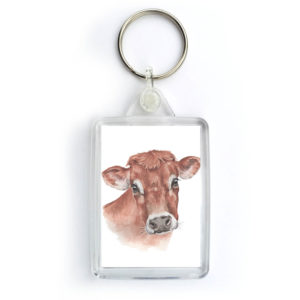 Jersey Cow Keyring (KRG-FY02)