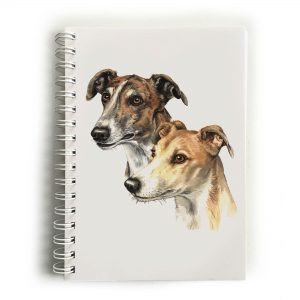 Greyhound Pair Dog Notebook (NBK-08)