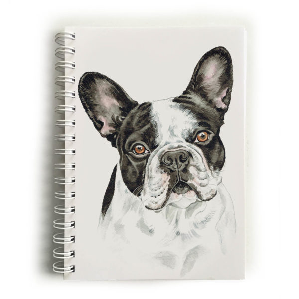 French Bulldog BW Notebook