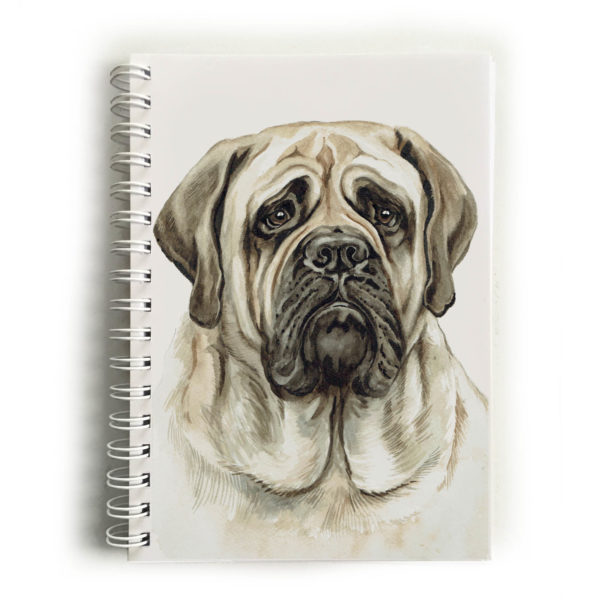 English Bull Mastiff Dog Notebook