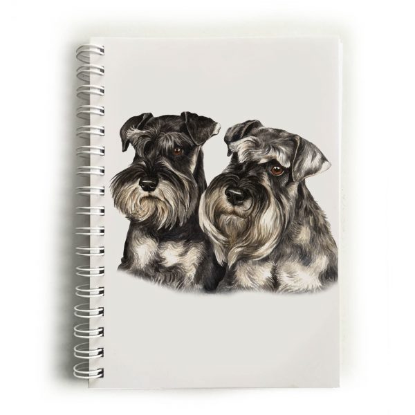 Miniature Schnauzer Pair Dog Notebook (NBK-58)