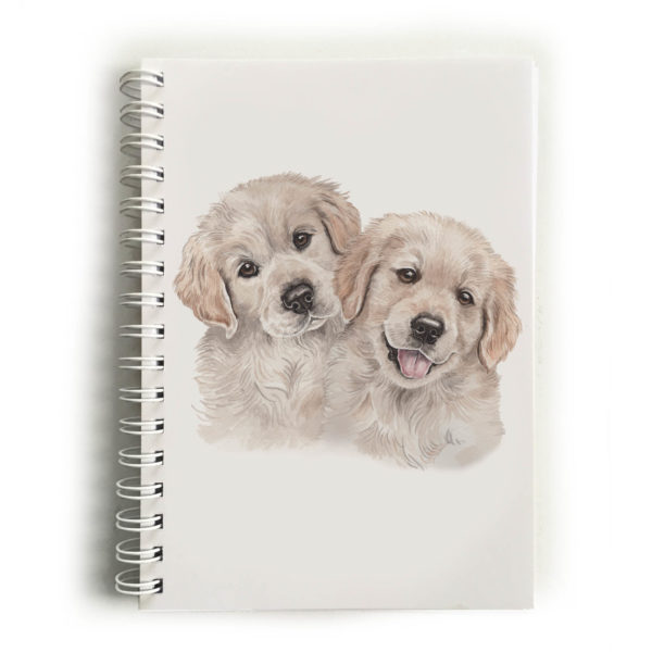 Golden Retriever Puppies Golden Retrievers Notebook