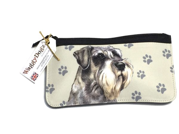 Schnauzer Dog Pencil Case Pouch Purse