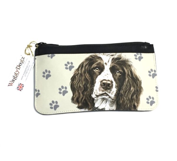 Springer Spaniel Dog Pencil Case Pouch Purse