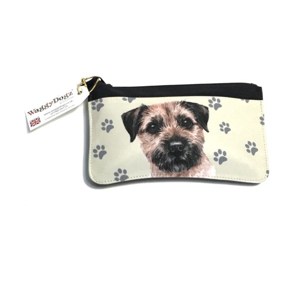 Border Terrier Dog Pencil Case Pouch Purse