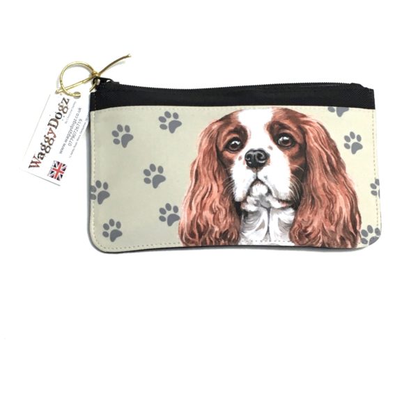 Cavalier King Charles Spaniel Dog Pencil Case Pouch Purse