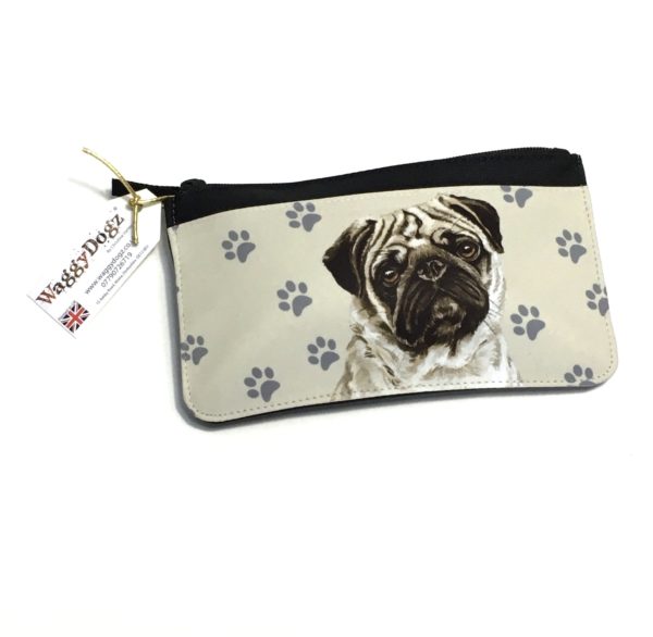 Pug Dog Pencil Case Pouch Purse