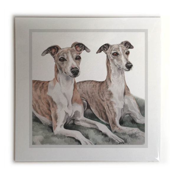 Whippet Pair Dog Picture / Print