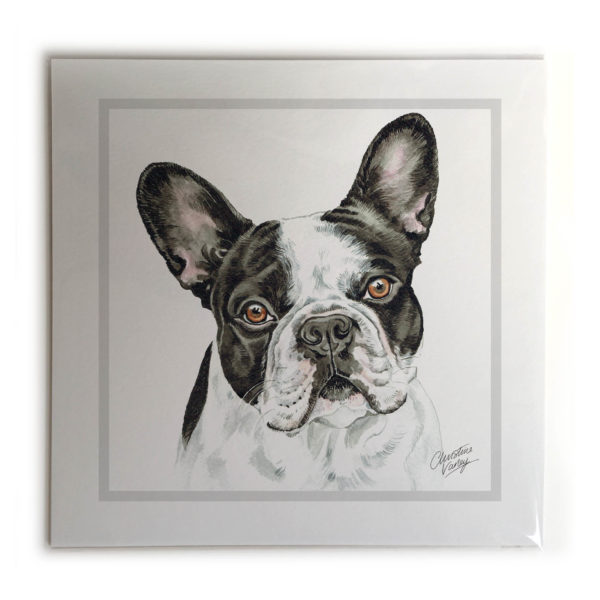 French Bulldog BW Dog Picture / Print