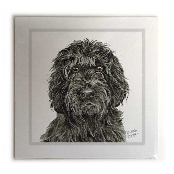 Black Cockapoo Dog Picture / Print