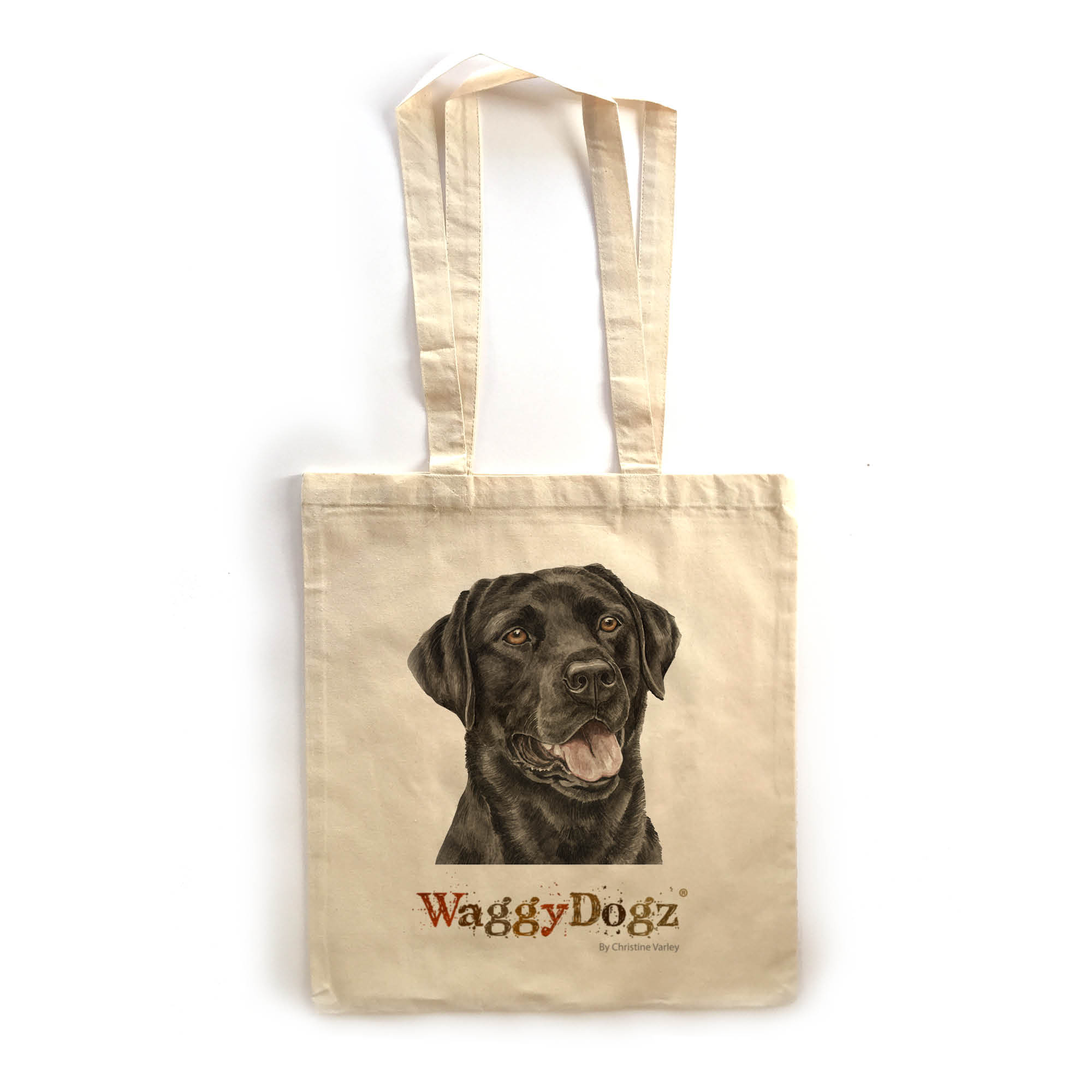 Black Labrador Dog Tote Bag (TBG125) WaggyDogz