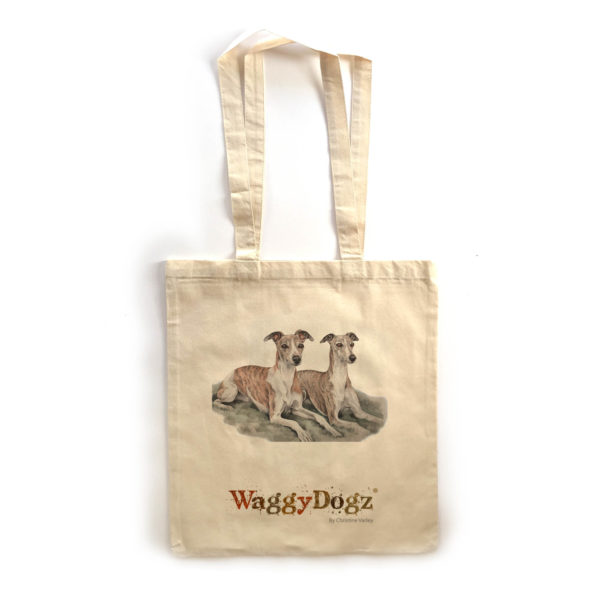 Whippet Pair Tote Bag