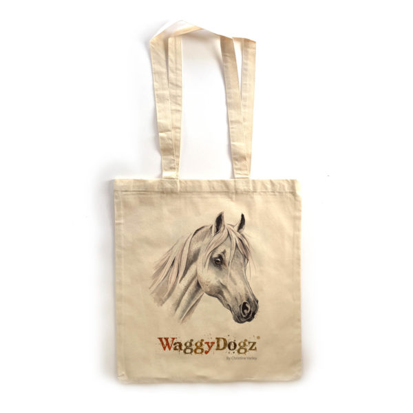 White Horse Tote Bag