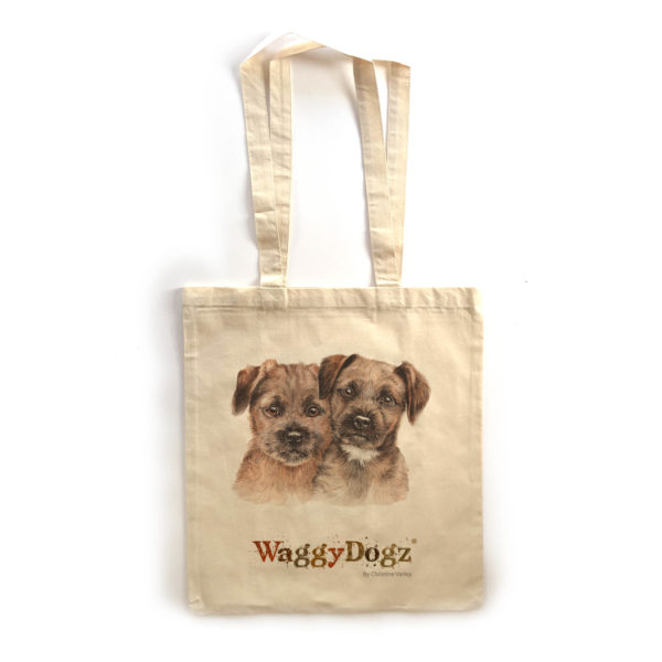 Border Terrier Puppies Tote Bag