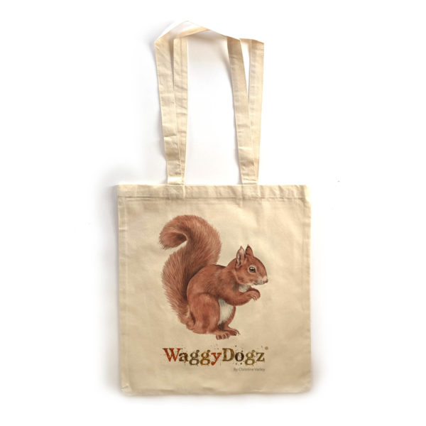 Red Squirrel Tote Bag