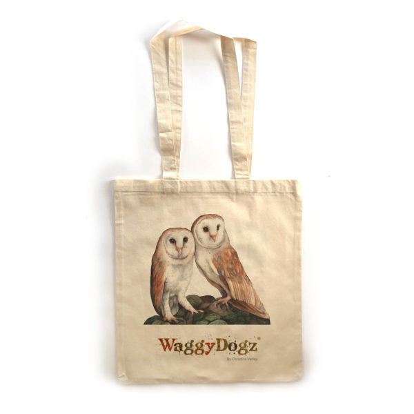 Barn Owl Pair Tote Bag