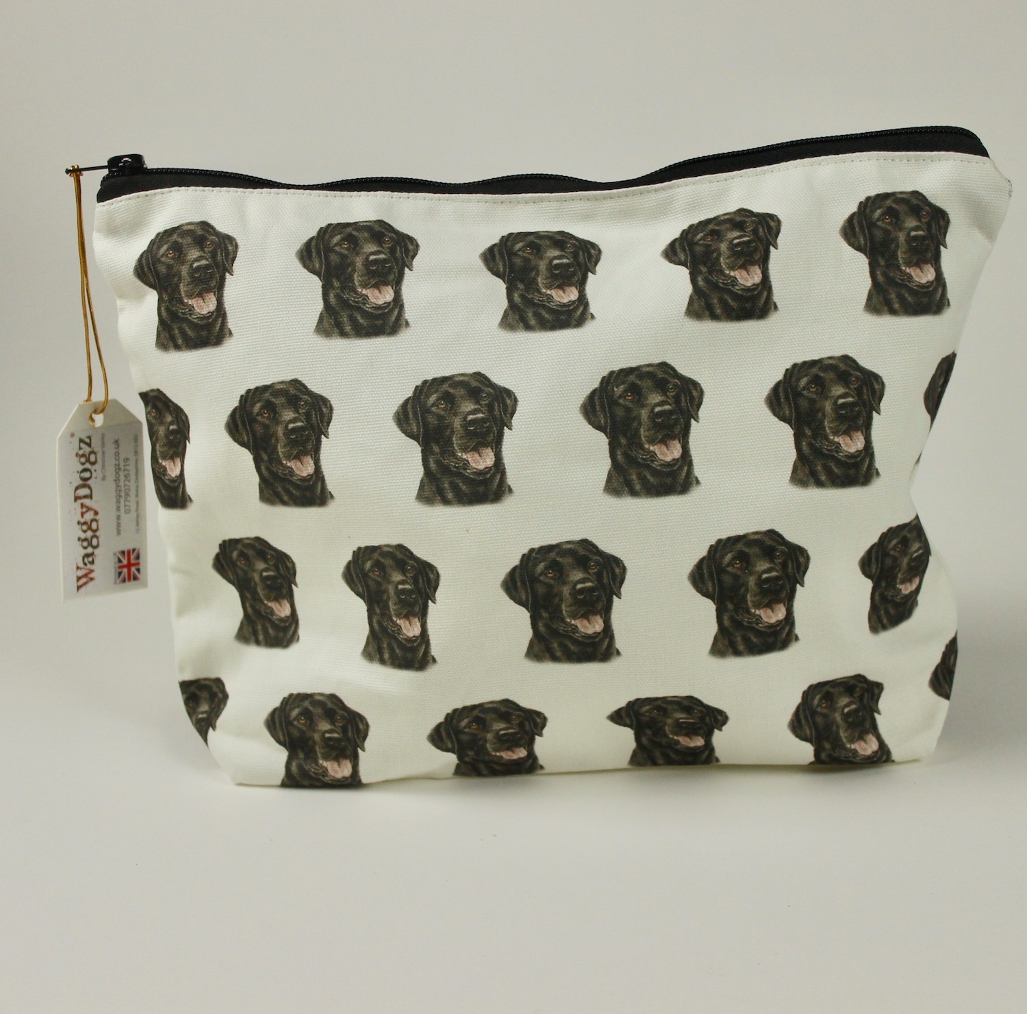 Black Labrador Dog Wash Bag WBG125 WaggyDogz