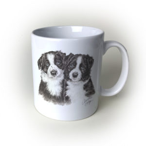 Border Collies Dog Ceramic Mug (CMG-PU03)