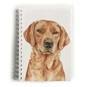 WaggyDogz Fox Red Labrador Dog Notebook (NBK-263)