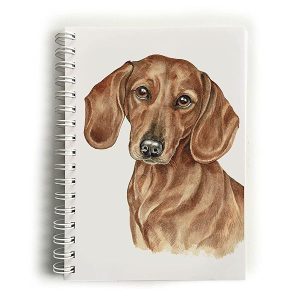 WaggyDogz Red Dachshund Dog Notebook (NBK-261)