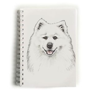WaggyDogz Samoyed Dog Notebook (NBK-253)
