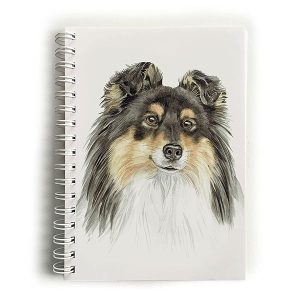 WaggyDogz Tri Shetland Sheepdog Notebook (NBK-257)